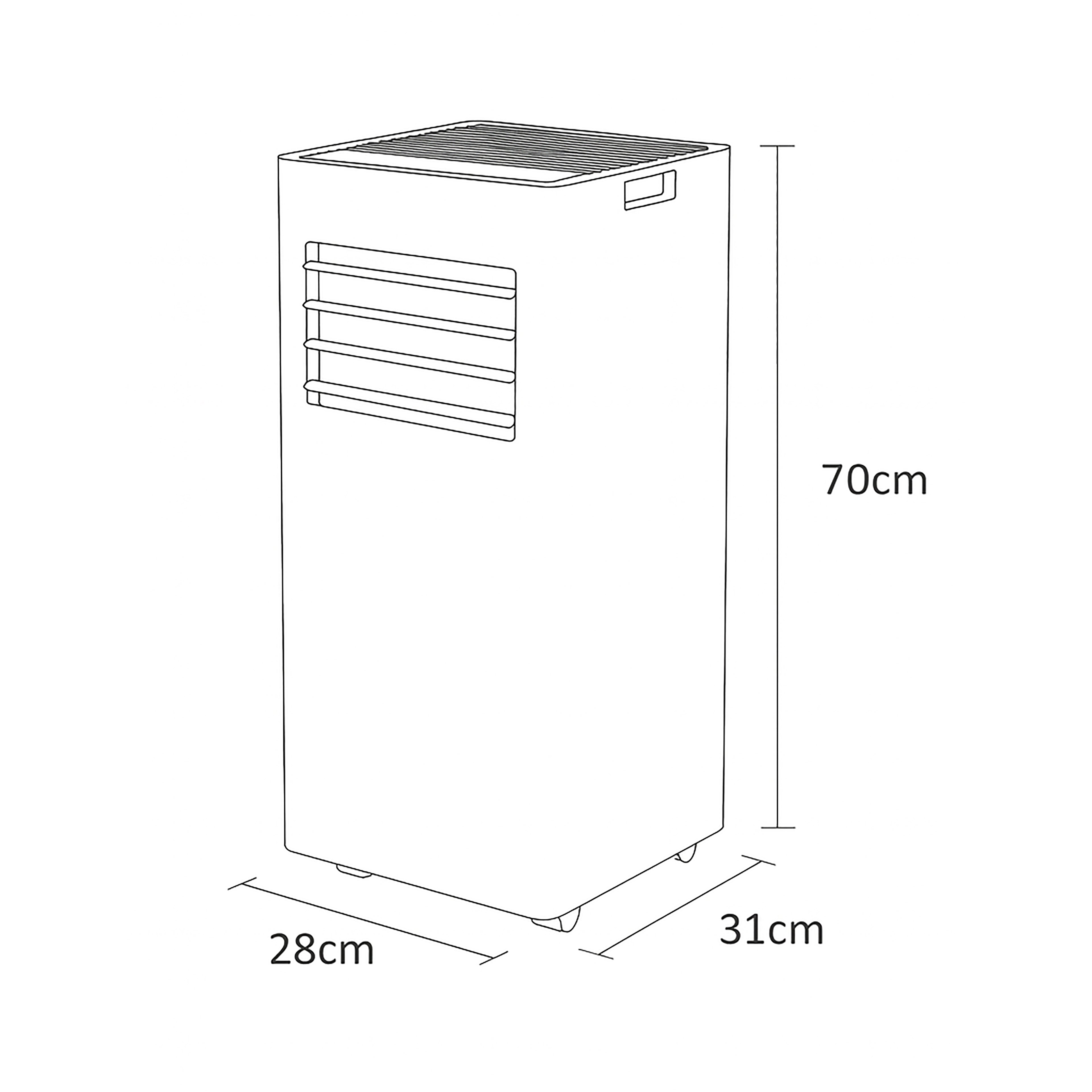 Sheffield Portable Air Conditioner – 7000 BTU | Compact Cooling