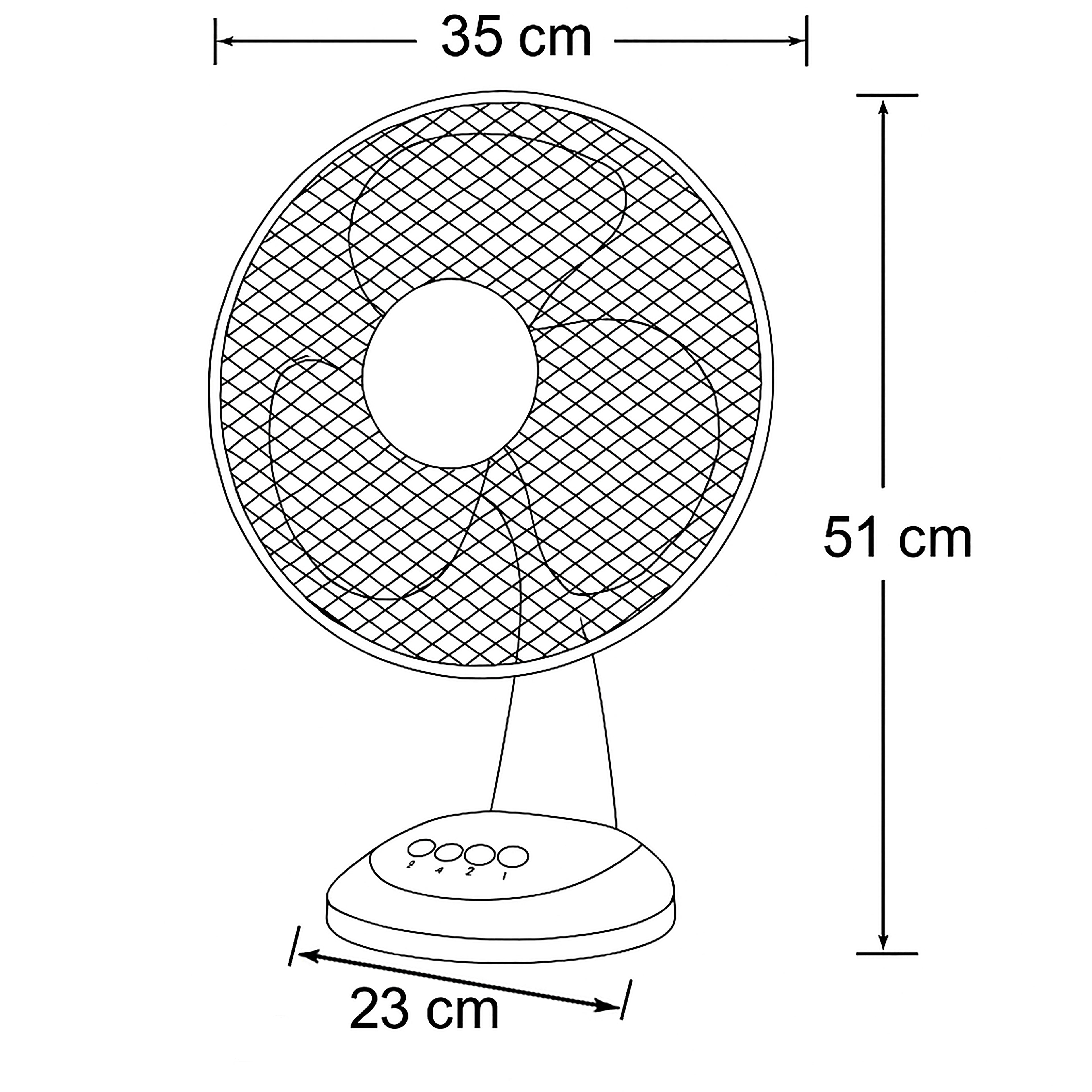Sheffield 30cm Desk Fan