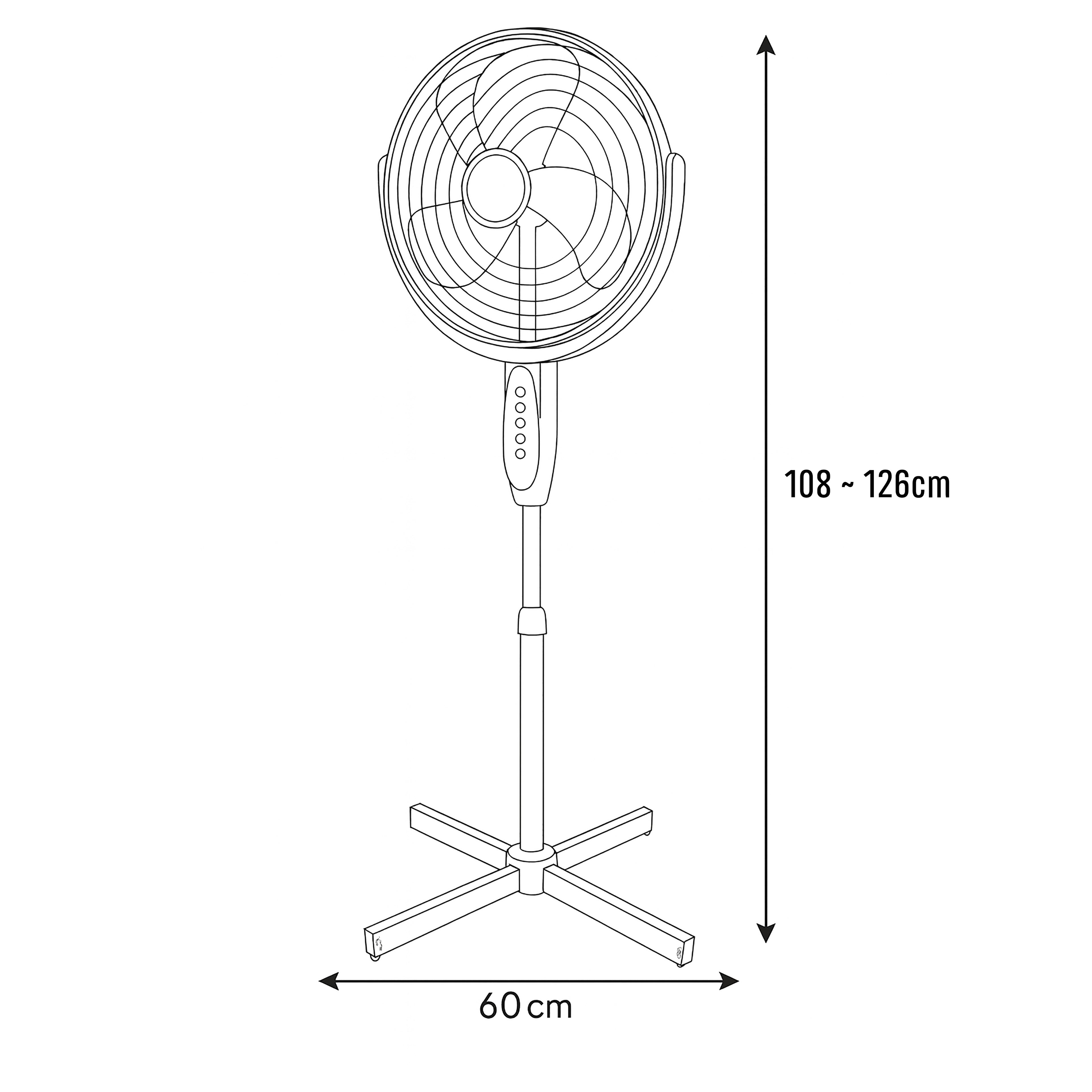 Sheffield 40cm Pedestal Fan
