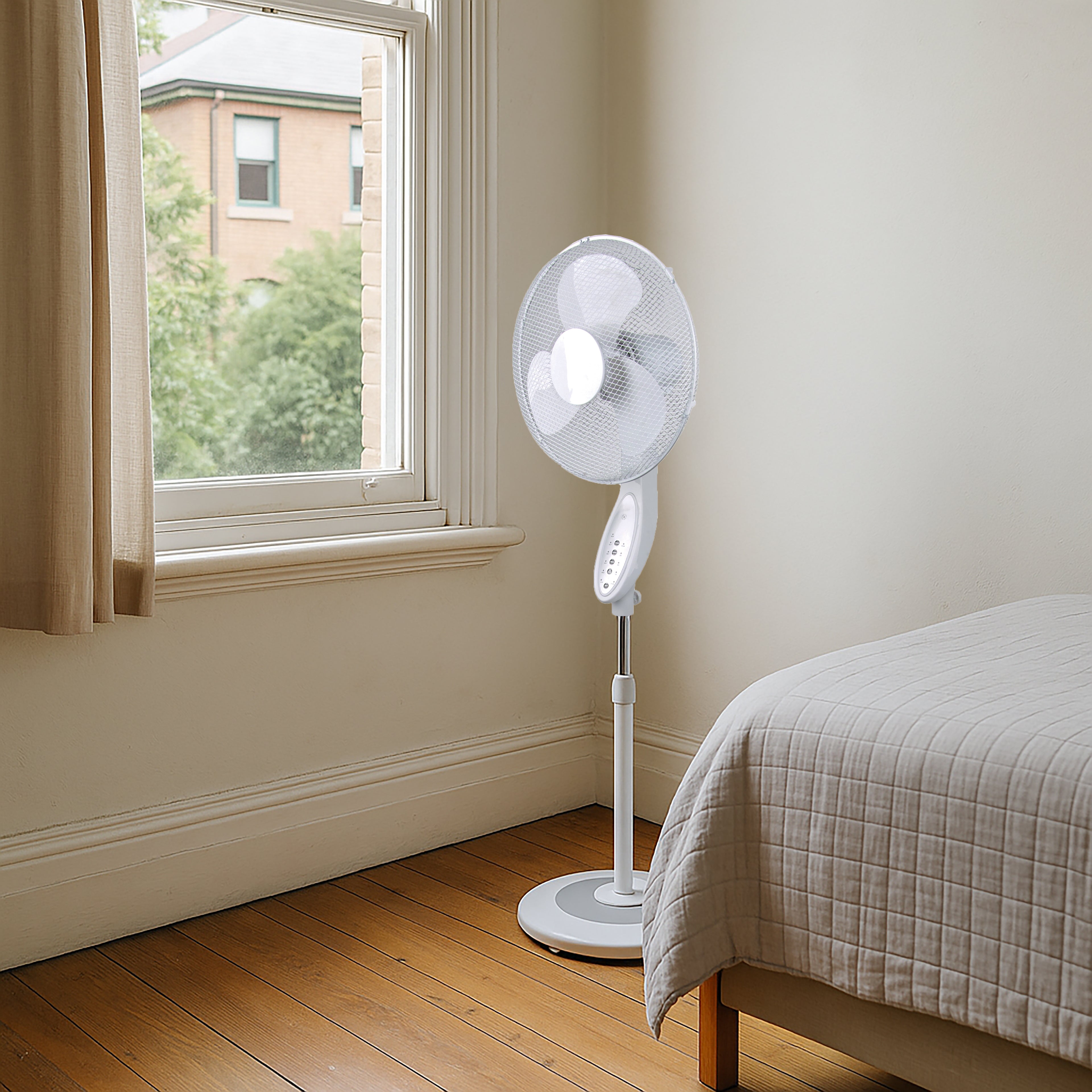 Sheffield 40cm Pedestal Fan with Remote