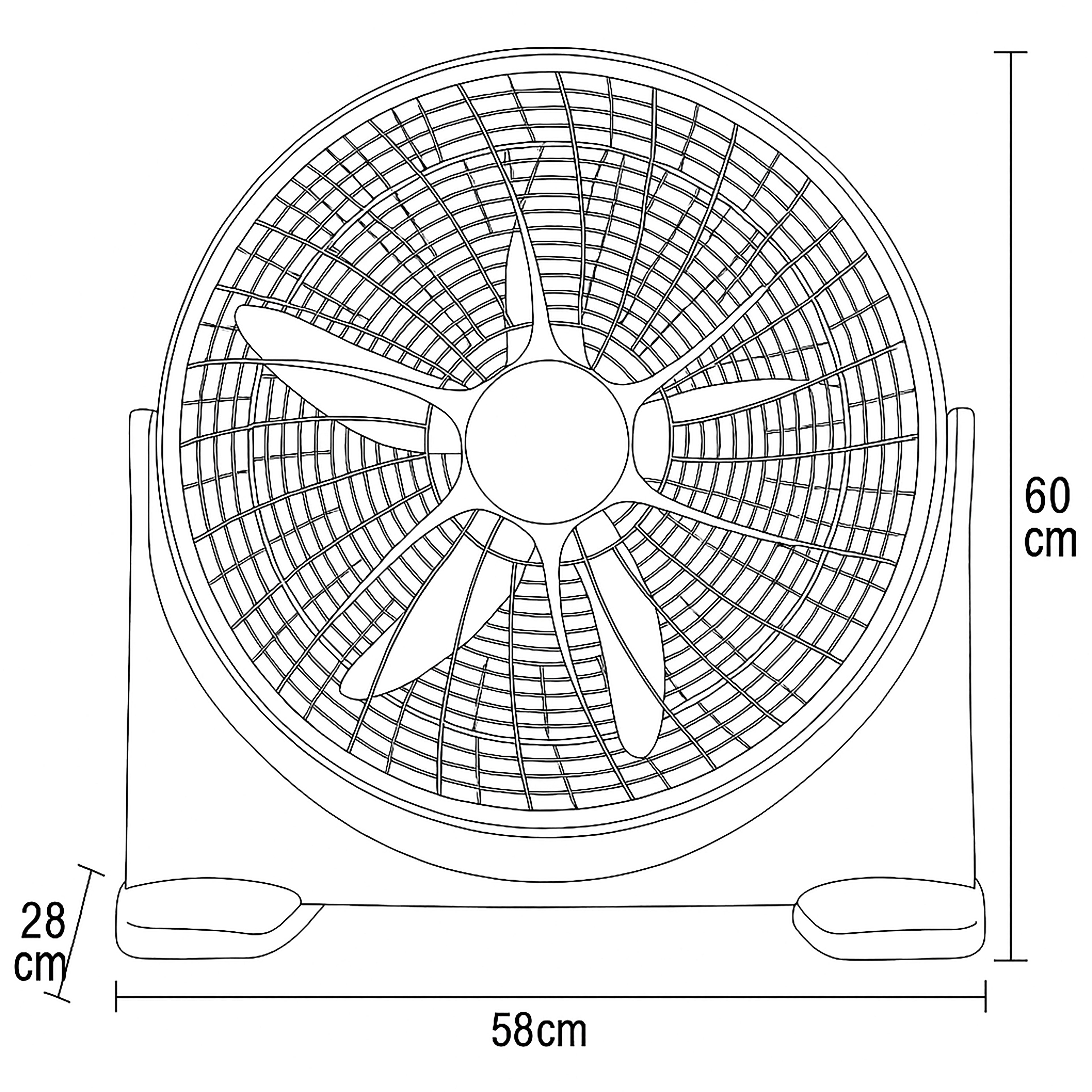 Sheffield 20" High Velocity Floor Fan