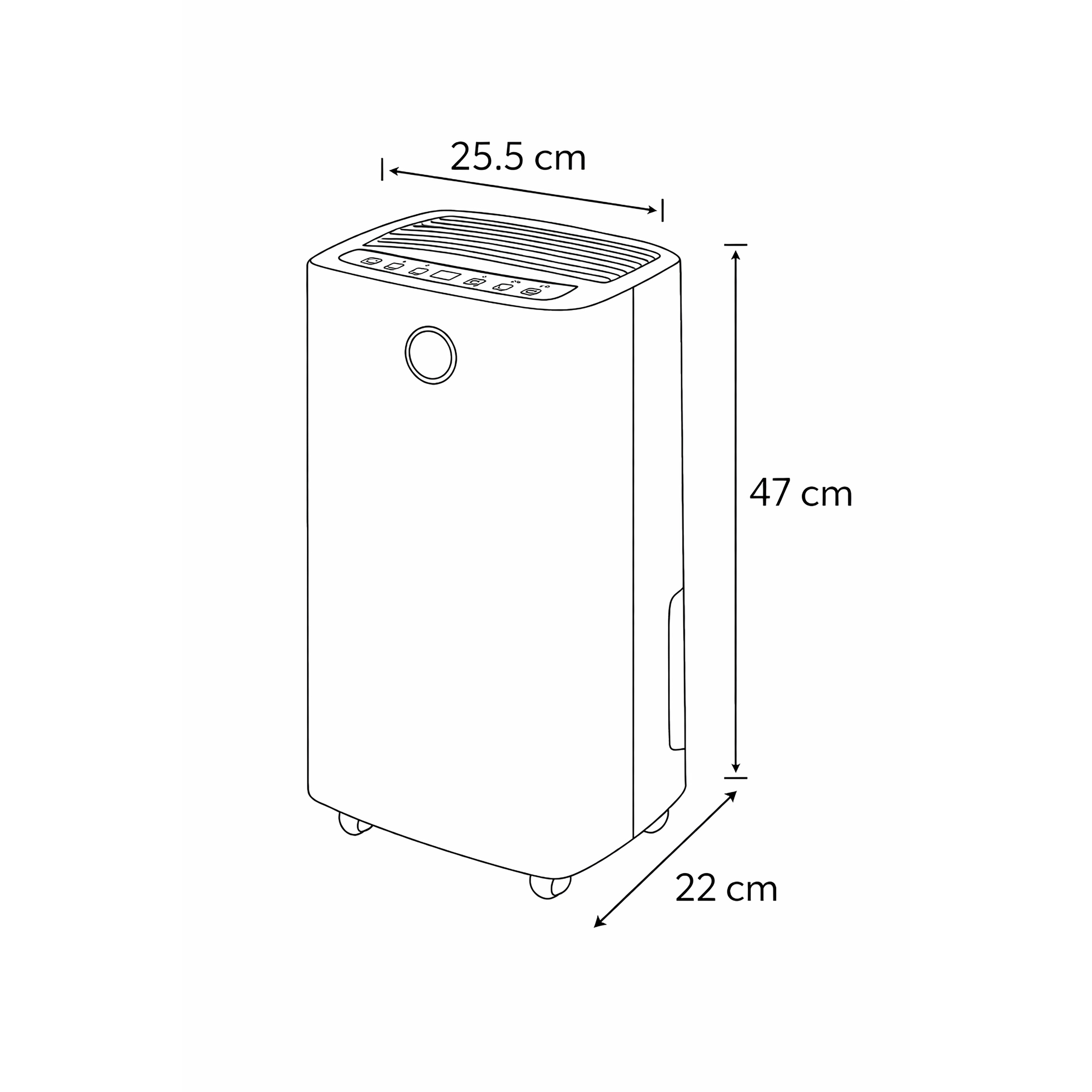 Sheffield 12L Electronic Dehumidifier with Digital Display & Timer